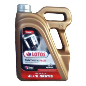 Автомобильное моторное масло Lotos SYNTETIC PLUS 5W-40 5л