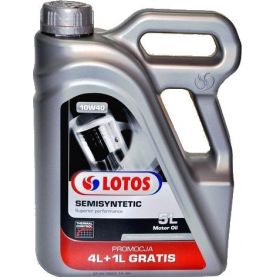 Автомобильное моторное масло Lotos SEMISYNTETIC 10W-40 5л