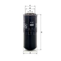 Масляный фильтр MANN-Filter WH980/3