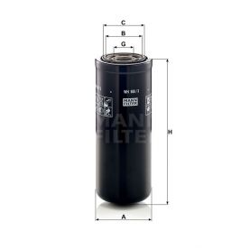 Масляний фільтр MANN-Filter WH980/3 Масляний фільтр MANN-Filter WH980/3