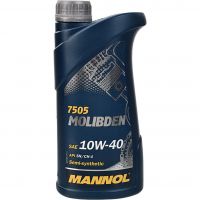 Автомобильное моторное масло MANNOL 10w-40 MOLIBDEN BENZIN 1л MN7505-1
