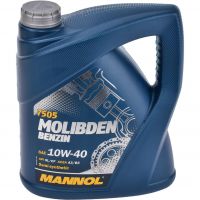 Автомобільна моторна олива MANNOL 10w-40 MOLIBDEN BENZIN 4л MN7505-4