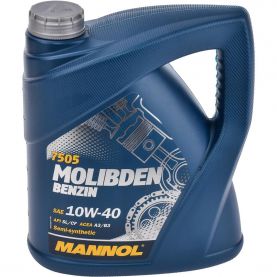 Автомобильное моторное масло MANNOL 10w-40 MOLIBDEN BENZIN 4л MN7505-4