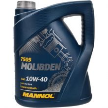 Автомобільна моторна олива MANNOL 10w-40 MOLIBDEN BENZIN 5л MN7505-5