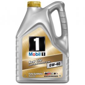 Автомобільна моторна олива Mobil 1 New Life 0W-40 5л