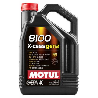 Автомобільна моторна олива MOTUL 8100 X-cess 5w-40 4л