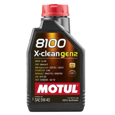 Автомобильное моторное масло MOTUL 8100 X-clean gen2 5w-40 1л 109761
