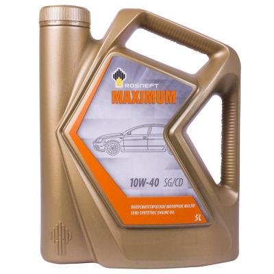 Автомобільна моторна олива Роснефть Maximum 10W-40 5л