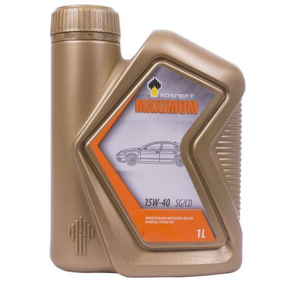 Автомобільна моторна олива Роснефть Maximum 15W-40 1л