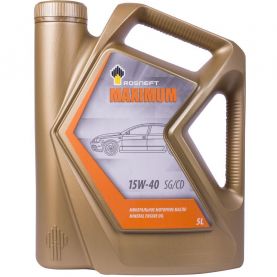 Автомобильное моторное масло Роснефть Maximum 15W-40 5л