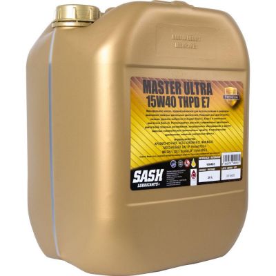 Автомобильное моторное масло SASH MASTER ULTRA THPD E7 15W-40 20л 100403
