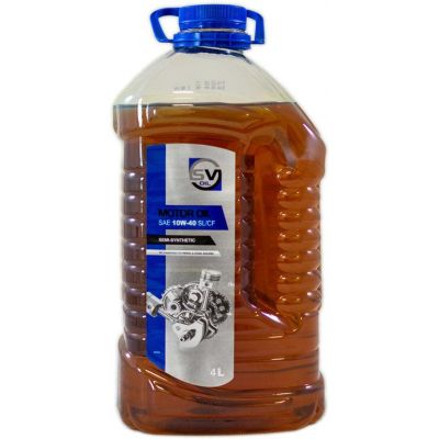 Автомобильное моторное масло SV Oil Semi-Synthetic 10W-40 4л 10055
