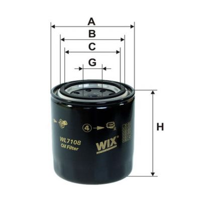 Масляний фільтр WIX-Filtron WL7108