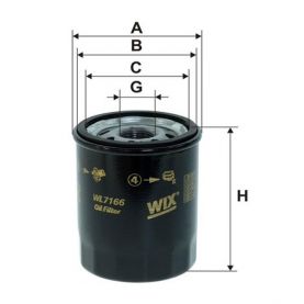 Масляний фільтр WIX-Filtron WL7166 Масляний фільтр WIX-Filtron WL7166