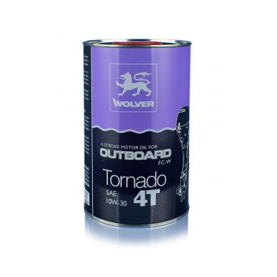 Масло моторное WOLVER TORNADO 4T OUTBOARD 10W30 1л