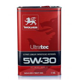Автомобільна моторна олива WOLVER Ultratec 5W-30 4л