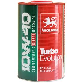 Автомобільна моторна олива WOLVER Turbo Evolution 10W-40 1л Автомобільна моторна олива WOLVER Turbo Evolution 10W-40 1л