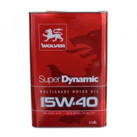 Автомобільна моторна олива WOLVER Super Dynamic 15W-40 4л