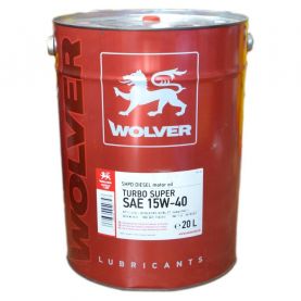 Автомобильное моторное масло WOLVER Turbo Super 15W-40 20л