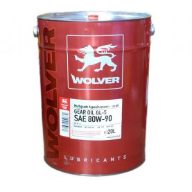 Масло трансмиссионное WOLVER MULTIGRADE HYPOID GEAR OIL 80W-90 GL-5 20л