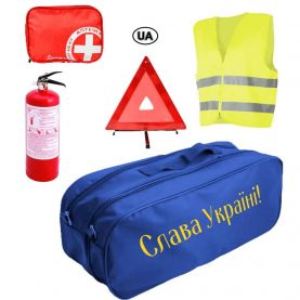 Набор автомобилиста Евростандарт Слава 01-205-IS синяя сумка