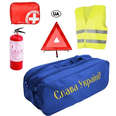 Набор автомобилиста Евростандарт Слава 01-205-IS синяя сумка